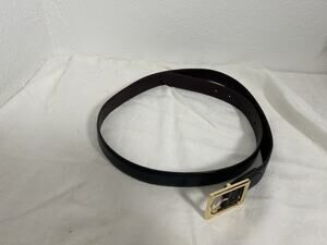 Lauren Ralph Lauren Belt Black Leather Slim Adjustable Designer Mens L